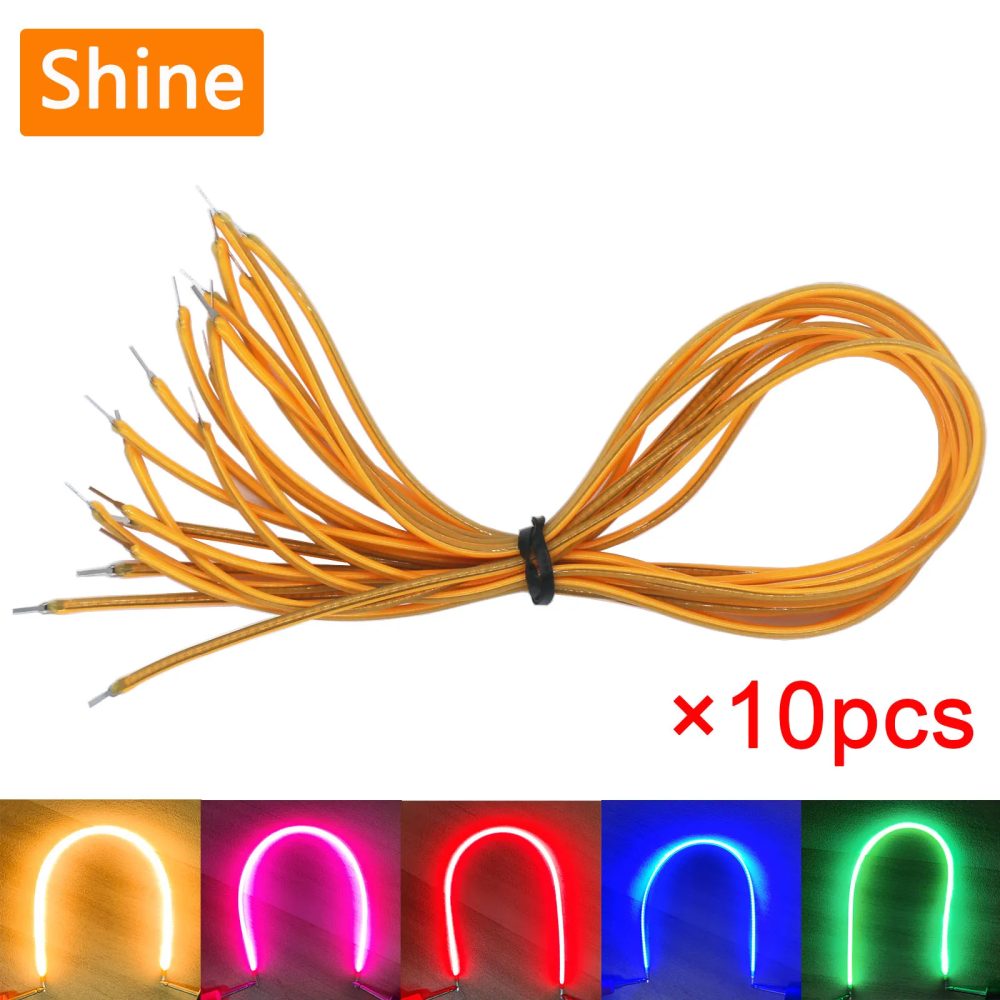 10 stücke LED Filament Flexible 3V COB 38mm 60mm 95mm 80mm 130mm 145mm 185mm 260mm 300mm Edison Glühbirne Lampe Teile LED Diode Dekoration
