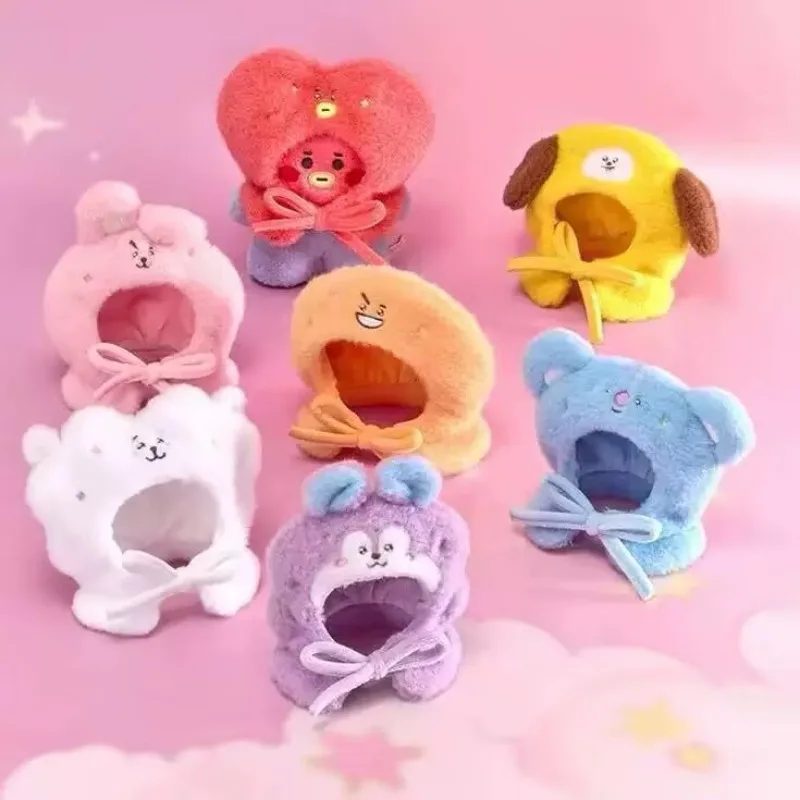 BT21 Kawaii DIY Cross-Dressing Cooky Chimmy Shooky Niedliche Cartoon RJ Mang Koya Konzert-Lichtset Puppen-Umhang