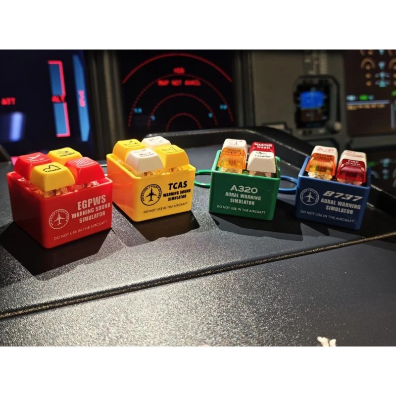 Original Boeing 737 Airbus A320 EGPWS Warning Sound Simulator Warns Commercial Aircraft Route Pilot Crew Auto-Schlüsselanhänger