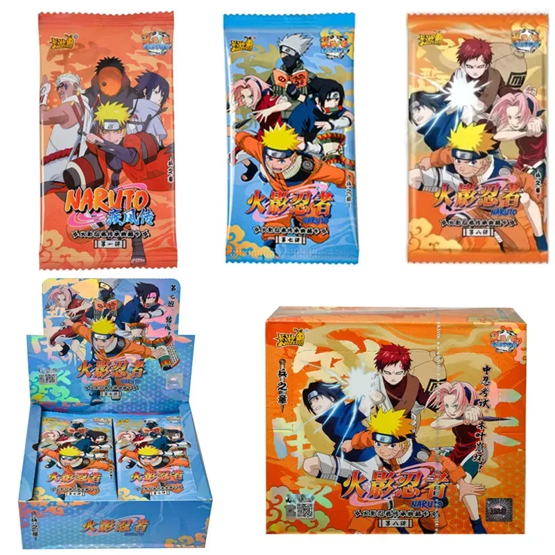 KAYOU Original Naruto Karten Uzumaki Sasuke Ninja-Spiel Sammelkarten Seltene Karten Box Flash-Karten KaYou Naruto Box Spielzeug Geschenk