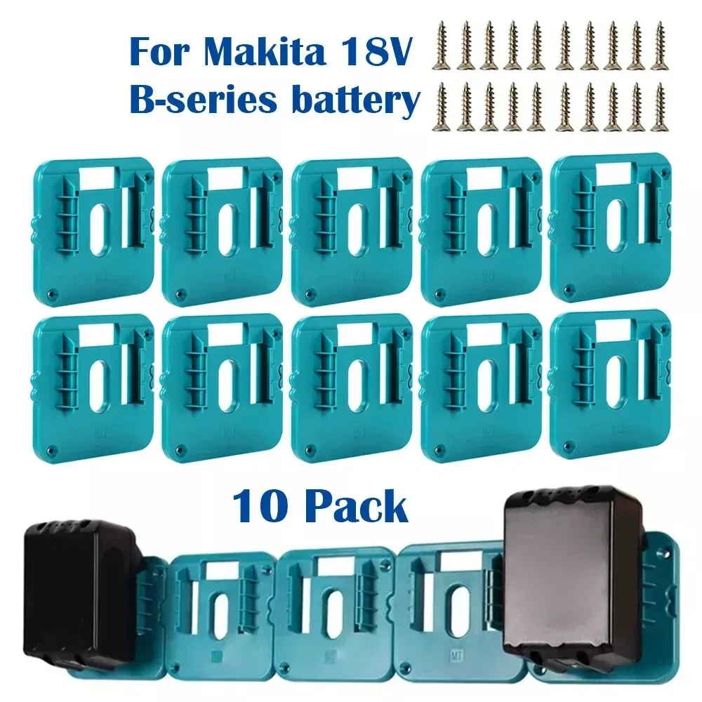 1?10 Stück Batteriehalter-Wandhalterung für 18 V Makita BL1840 BL1830, Batteriehalterung für Batteriespeicher für Lager, Fabrik, LKW