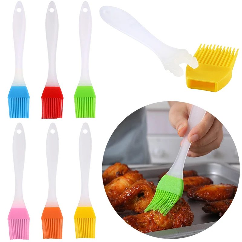 1/3/6/12PCS Silikon Öl Pinsel Zufällig Verschiedene Farbe DIY Kuchen Brot Butter Backen Öl Pinsel kochen Werkzeug Küche Zubehör ZYF