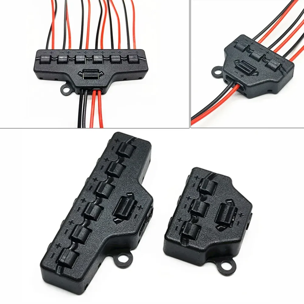3Pcs 3/6 Ports Verteilung Port Sharing Box Linie Splitter für DIY Miniatur Eisenbahn Zug Modell Szene Beleuchtung System DC Lampe