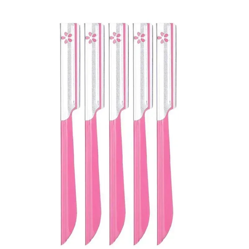 5pc Augenbraue Epilierer Sets für Frauen Make-Up Schönheit Augenbrauen Haar Entfernung Styling Werkzeug Stahl Klinge Gesichts Rasierer Trimmer