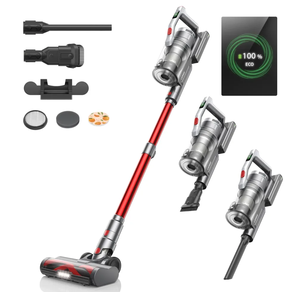 500 W 38000 PA Akku-Staubsauger Hand-Smart-Home-Gerät 55 Minuten Laufzeit, abnehmbarer Akku, kabellos