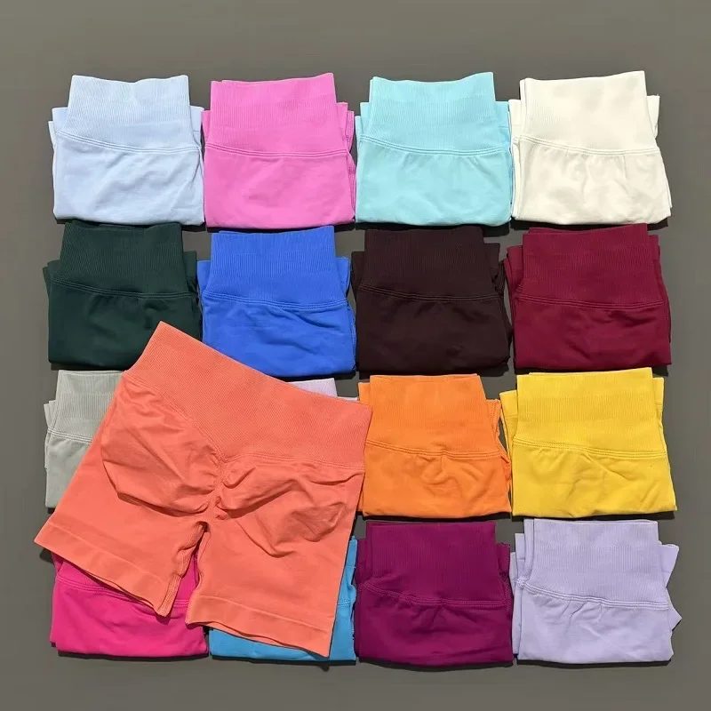 Frauen Fitness Workout Shorts Yoga Hohe Taille Lift Butt Fitness Shorts Gym Laufsport Frauen Push Up Gym Leggings