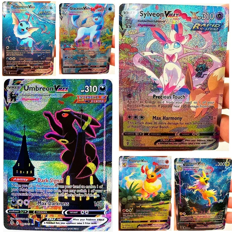 Umbreon Eevee Sylveon Leafeon Glaceon Spielzeug Hobbies Hobby Sammlerstücke Spielesammlung Anime-Karten