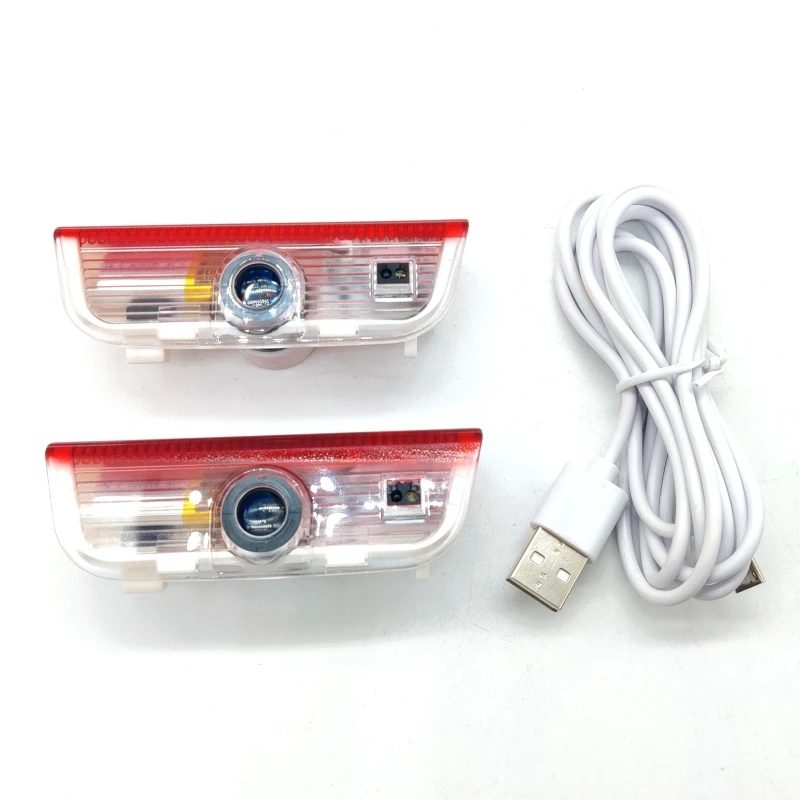 LED-Türbeleuchtung mit Wiederaufladbarem Akku für VW Passat B6 Golf5 6 7 Jetta MK5 MK6 CC Tiguan Scirocco VW R R-line ohne Lampe