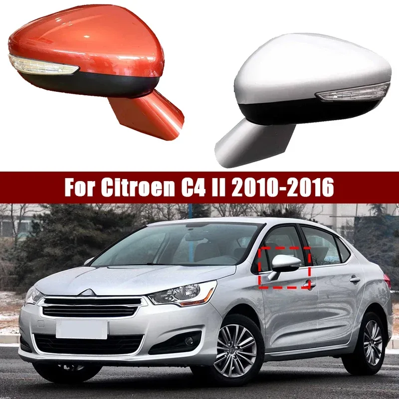 Für Citroen C4 II 2010 11 12 13 2014 2015 2016 Auto Außerhalb Außen Rückspiegel Spiegel Äußere Seite spiegel Montage