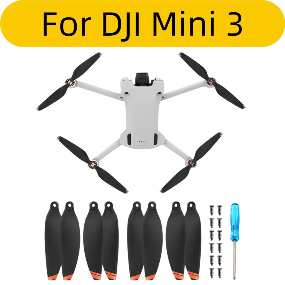 8X Präzise & Flexible Propeller für DJI Mini 3/3 Pro ? Ersatz-Flügel, Leichtgewichtige Ventilatoren, Ersatzteile, Drohnenzubehör