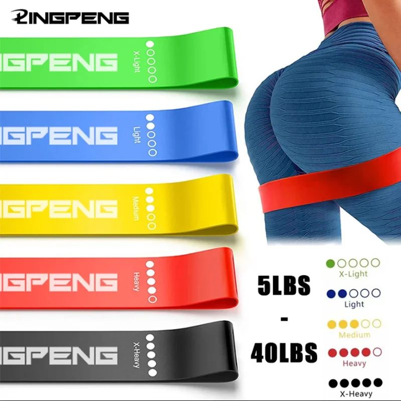 Verschiedene Widerstandsbänder, Yoga-Band, Fitness, Übung, Training, Hüftspannungsband, Bein, Kniebeugen, Tanz, elastische Schlaufe, Stretchband