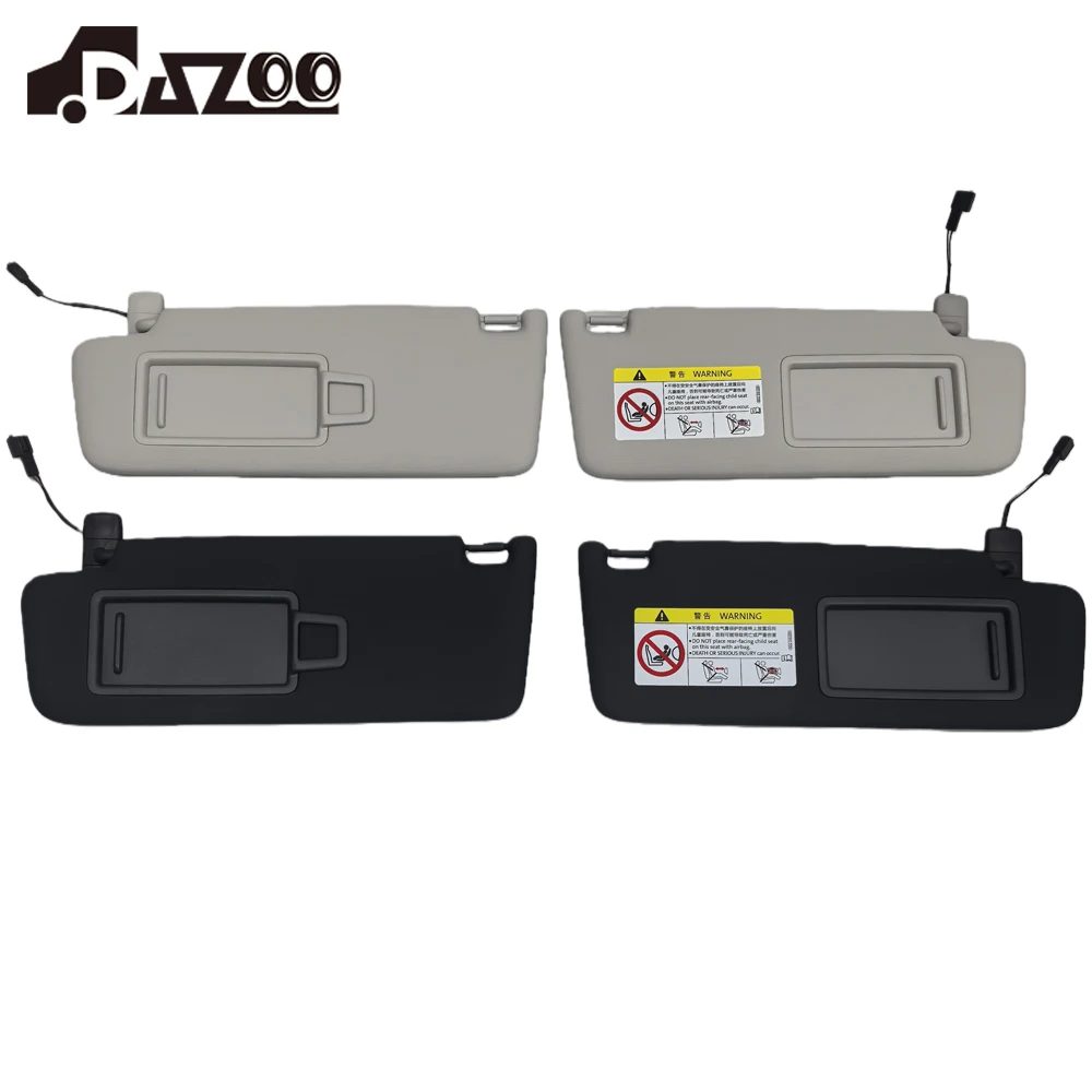 Für VW Golf 5 2003-2008 Golf 6 2009-2014 Passat B6 B7 Schwarz Grau Front Sonnenblende Panel mit Make-Up Spiegel Sonnenschutz
