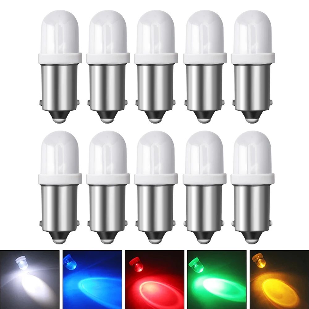 10 Stück 6 V 6,3 V AC DC Nichtpolarität BA9S T4W T11 LED-Glühbirne 53 57 1895 1891 64111 für Flipper Orange Eisblau Warmweiß