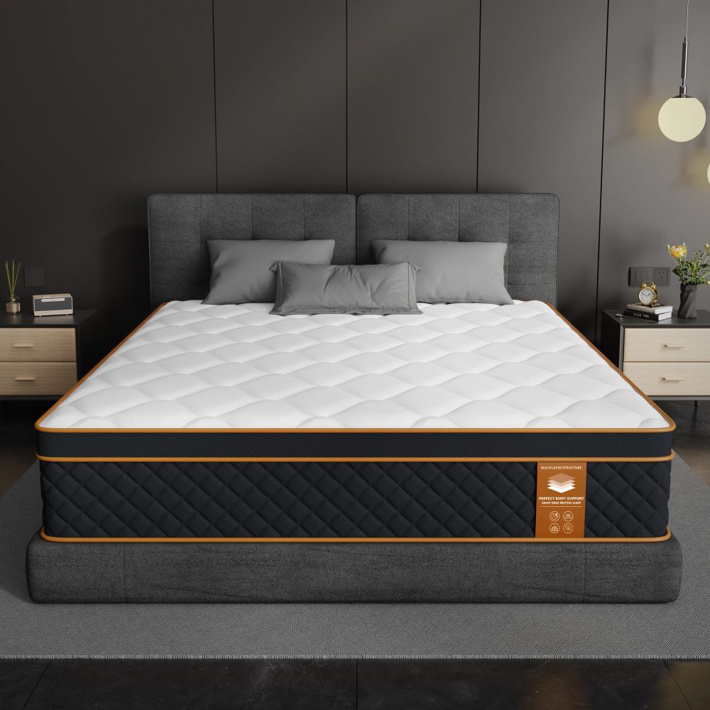 SKSBTF Taschenfederkernmatratze, 90/120/140/160/180 x 200 cm, 25 cm dicke Memory-Schaum-Matratzen, Schlafzonenstütze, Doppelbettmatten