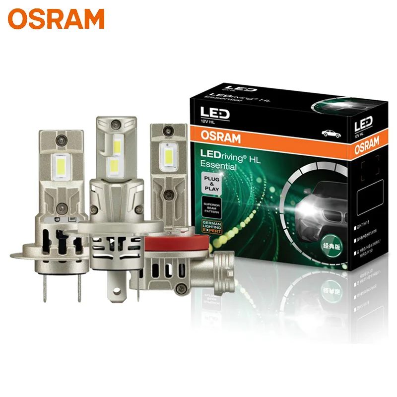 OSRAM Essential LED H4 H7 H11 Auto-Scheinwerfer Einfache Plug & Play Installation H8 H9 H10 H16 H18 H19 HB3 HB4 HIR1 HIR2 Auto Power Weiße LED-Lampen
