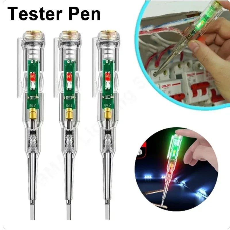 4PCS berührungsloser Spannungsprüferstift, intelligenter elektrischer Schraubendreher, Leistungsdetektor, Schaltungstester für sichere elektrische Prüfung