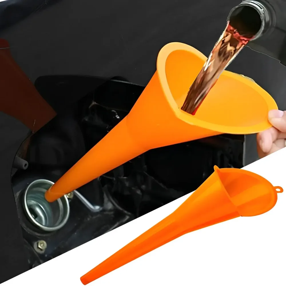 Auto Lange Stiel Trichter Anti-splash Benzin Öl Füllung Werkzeug Kunststoff Auto Lkw Motor Öl Ändern Tanken Trichter Auto zubehör