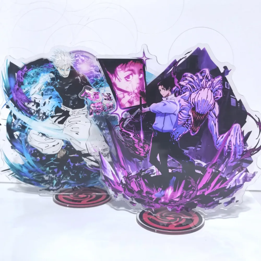 Jujutsu Kaisen Hiromi Higuruma Fushiguro Toji Geto Suguru Acryl-Standmodell Kawaii Cartoon-Flasche Inumaki Toge Schreibtisch-Deko