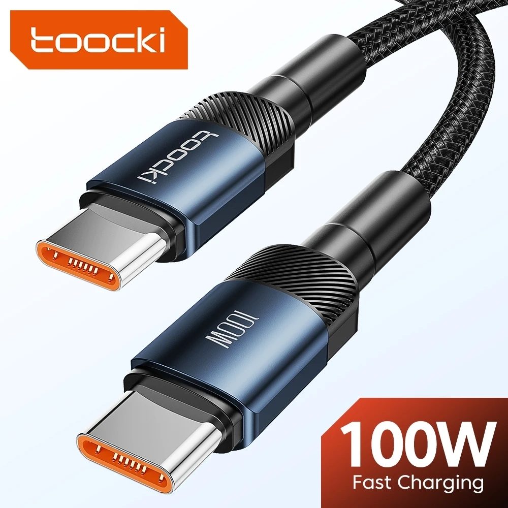 Toocki 60W/100W Typ C auf USB C Kabel PD 3.0 Schnellladung Schnellladung Typ C auf Typ C für Huawei Xiaomi Samsung Laptop