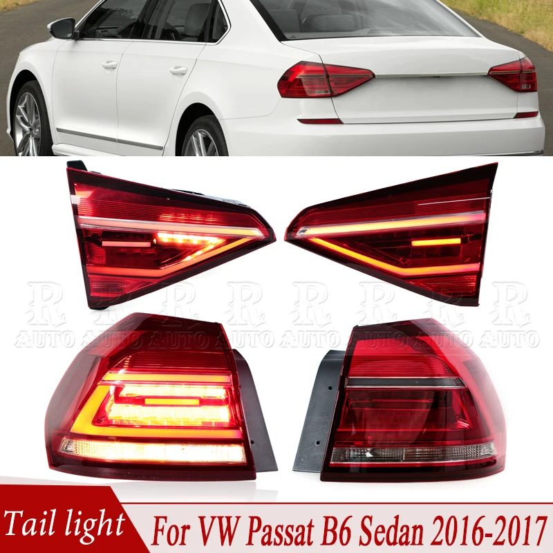 Für VW Passat B6 Limousine 2016-2018 Auto Rücklicht Montage Rücklicht Bremse Hinten Licht Blinker Licht Rückfahr lampe Nebel Licht