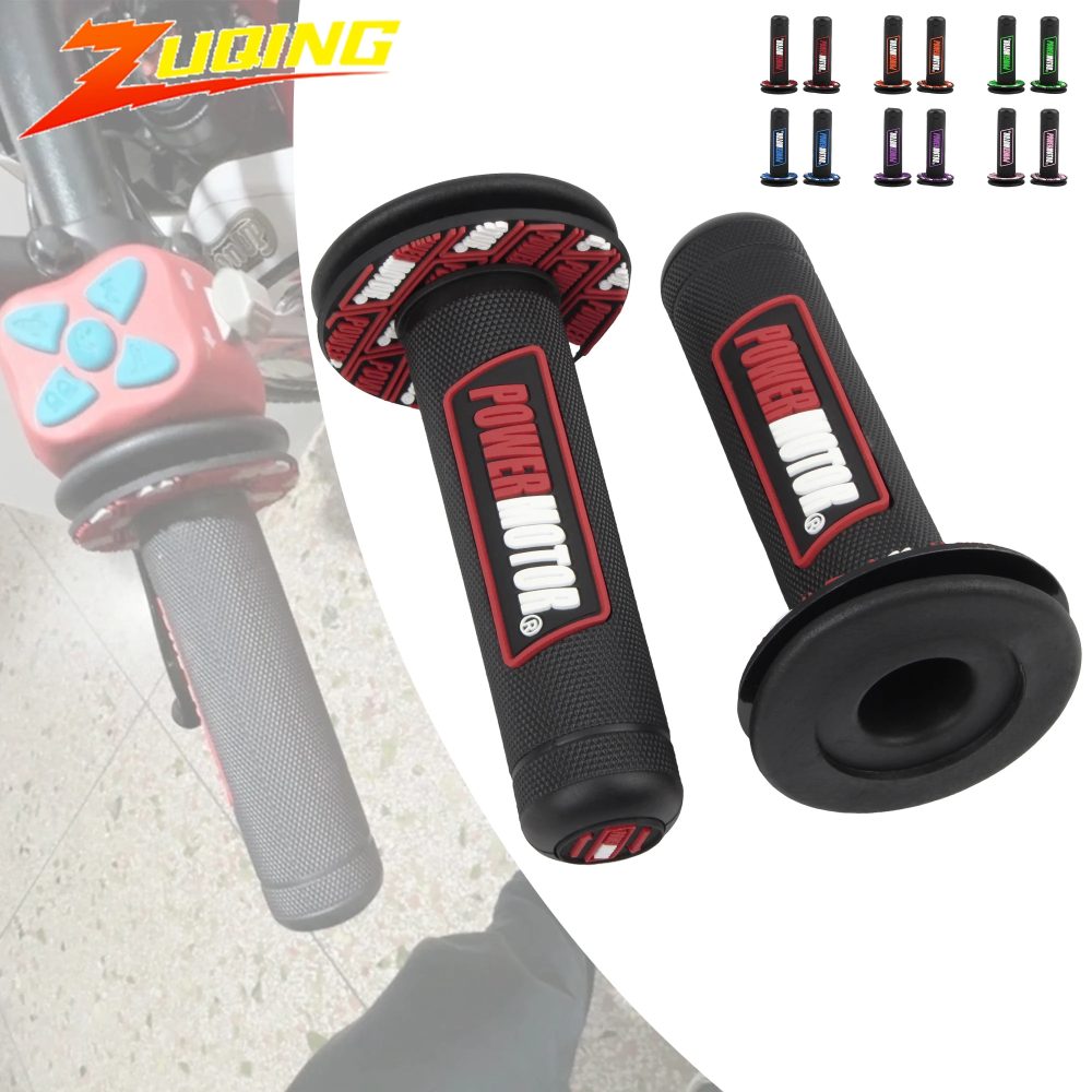 PowerMotor Motorradgriffe Gel Anti-Rutsch Verschleißfester stoßdämpfender Griff Gummi ATV Roller Motocross Griffzubehör