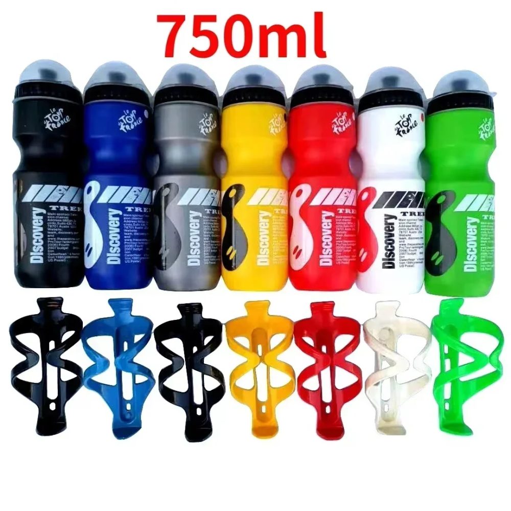 750ml Fahrrad-Trinkflasche für Mountainbikes und Rennräder, Outdoor-Radflasche, tragbar mit Flaschenhalter, Fahrradzubehör