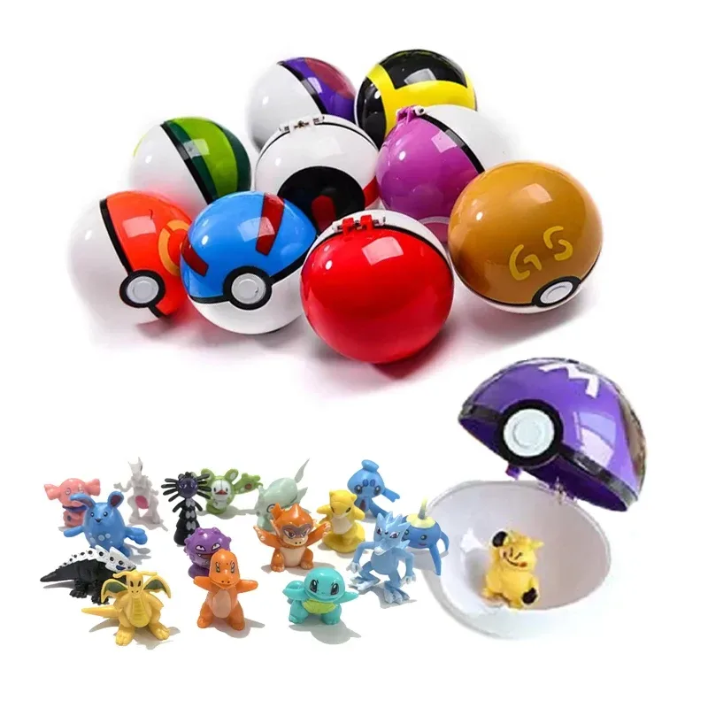 Pokemon Figur Set Spielzeug 12/24 stücke Verschiedene Stile Tomy Modell Sammlung 2-3 cm Pikachu Anime Pokeball Gehen elf Spielzeug Puppen Geschenk