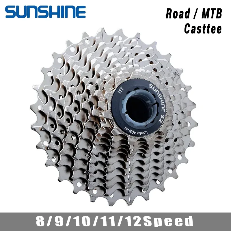 SUNSHINE Rennrad Kassette 8/9/10/11/12 Geschwindigkeit 23/25/28/32/34/36T k7 Kassette 8V 9V 10V 11V 12V für SHIMANO HG