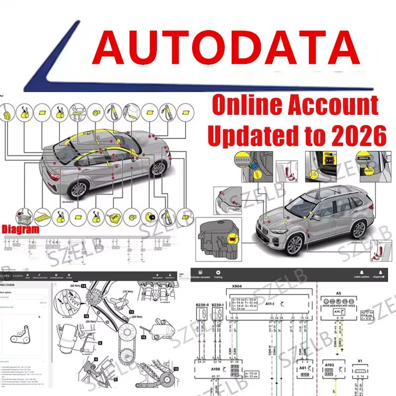 2026 Neueste Autodata Online Alldata US EU Konto-Software Schnell und Stabil Aktualisiert bis 2026 Unterstützt Mobile/PC-Anmeldung