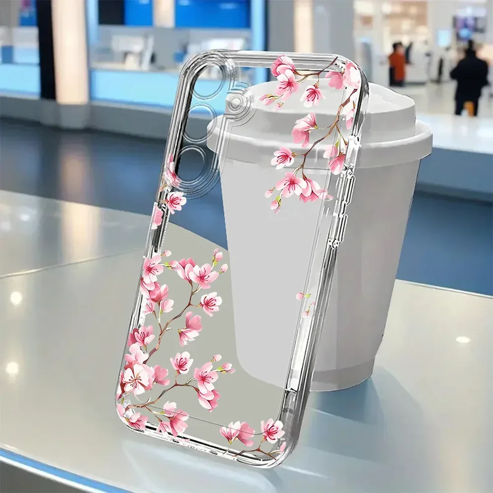 Pflaumenblüten-Hülle für Samsung S26 Ultra S25 S24 FE S23 S22 S21 Plus A57 A56 5G A55 A54 A53 A26 A25 A36 A35 A17 A16 A52 Schutzhülle