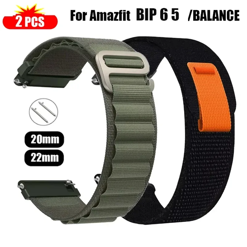 20 mm 22 mm Band für Amazfit GTS 2/3/4/4 Mini/GTR 4 Pro/3/2/Active 2/Balance Watch Sportarmband Correa Amazfit Bip 6 5 U Straps