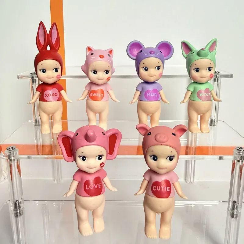Mini-Engel ?Kuss?-Serie Blindbox Niedliche Figuren ? Schreibtischdekoration, Auto-Armaturenbrett-Dekorationen, Geburtstags- und Weihnachtsgeschenke