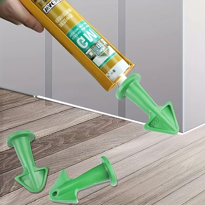 3Pcs Caulk Düse Applikator Silikon Abdichten Werkzeuge Dichtstoff Finishing Mörtel Kit Schaber Boden Reinigung Fliesen Schmutz Spachtel