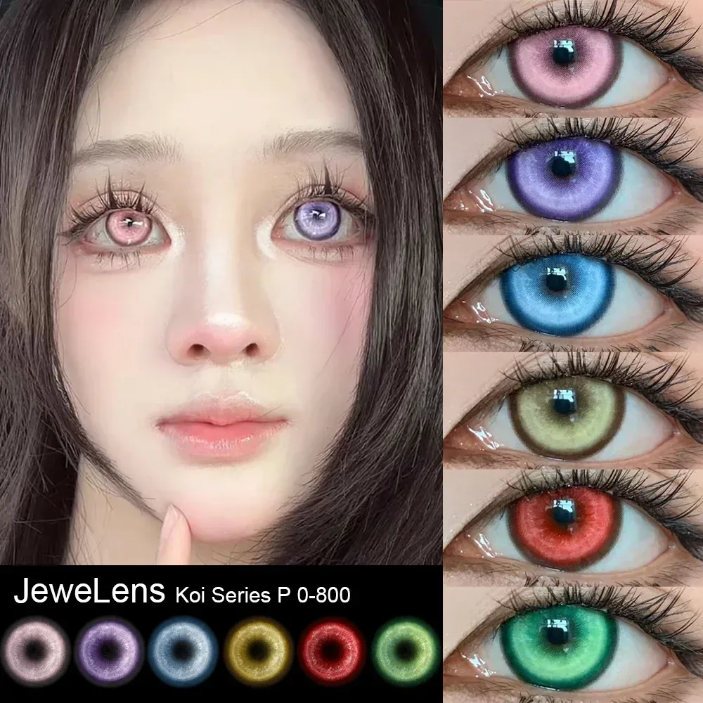 JeweLens Cosplay Myopie Corlor Kontaktlinsen Anime Schüler 6 Monate 1 Paar Halloween Niedliche Augenlinsen