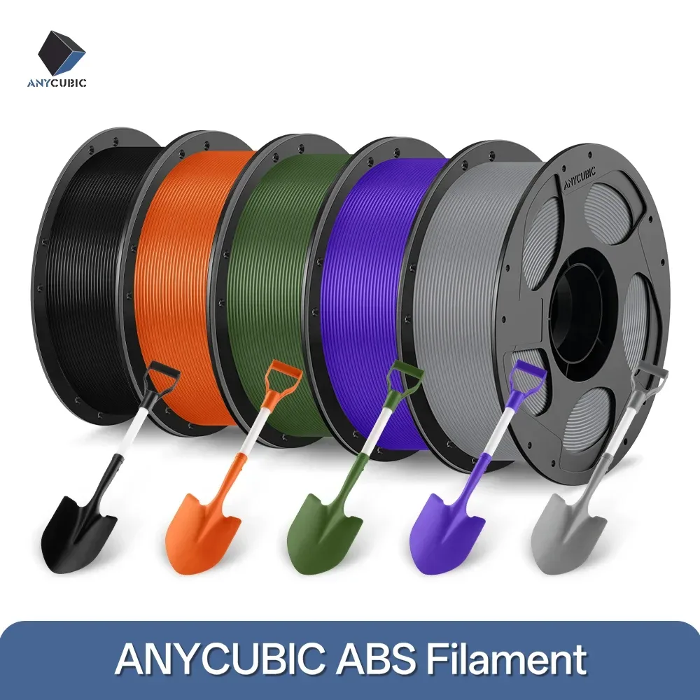 ANYCUBIC ABS-Filament, 3D-Druck, PLA-Schlagfestigkeit, Temperaturbeständigkeit, 3D-Drucker-Filament für Kobra 3 Max S1C