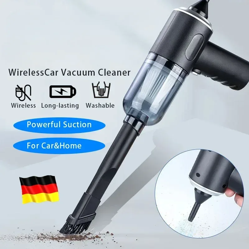 9000Pa Drahtlose Auto Staubsauger USB Lade 1200mAh Tragbare Reinigung Gerät Mini Nass und Trocken Staubsauger Haushalt