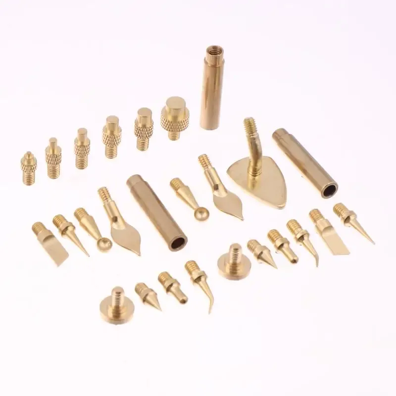 7/9/10-teiliges Wärmeeinpressmuttern-Set mit Eisenspitze M2 M3 M4 M5 M6 M8 Messinggewinde-Einpresswerkzeug für Kunststoff 3D-Drucker Lötkolben