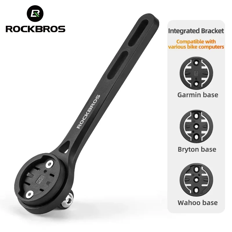 ROCKBROS Fahrradhalterung Vordere Lampenfassung Nylon Fahrradcomputerhalter Lenker Tachohalterung für Garmin/Bryton usw