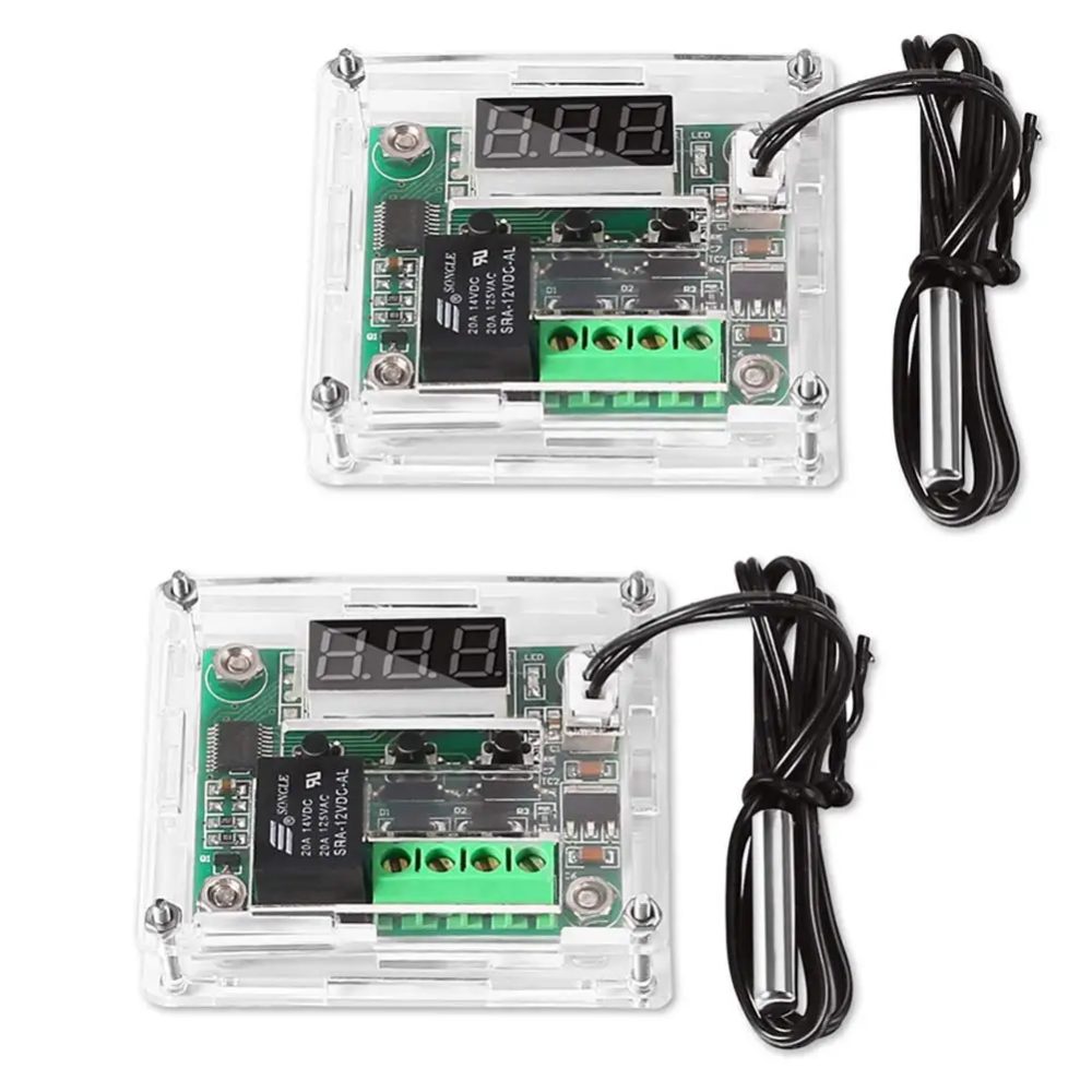 2/4PCS Temperaturreglermodul mit Gehäuse XH W1209 LED-Anzeige Digitales Thermostatmodul Wasserdichte NTC-Sonde -50 ~ 110 ?