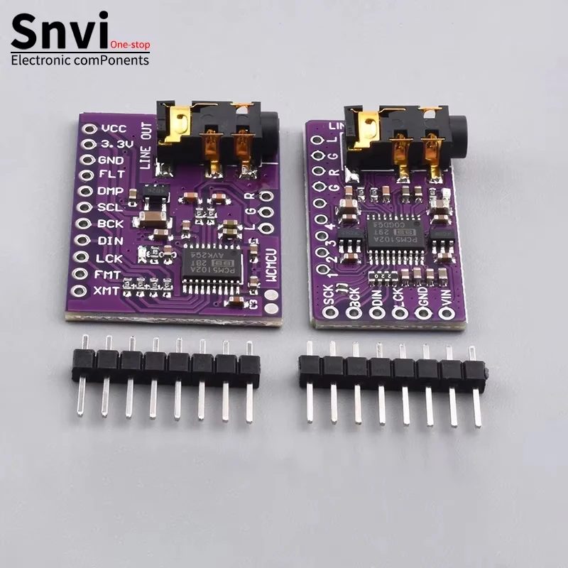 I2S PCM5102A DAC Decoder GY-PCM5102 I2S Player Modul für Raspberry Pi pHAT Format Board Digitales Audio-Board