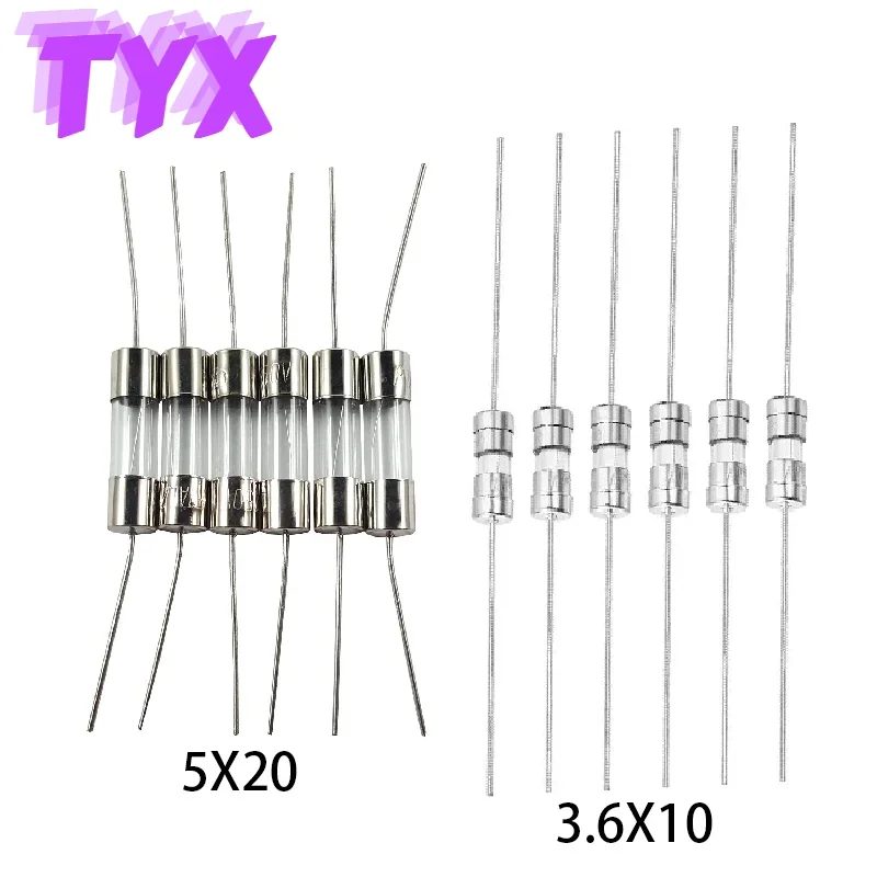 20PCS 3,6 X10mm 5X20mm Nehmen die blei Glas Sicherung rohr 250V 0,1 A 0,5 A 1A 1,5 A 2A 3A 3,15 EINE 4A 5A 6,3 EINE 8A 10A 15A 20A