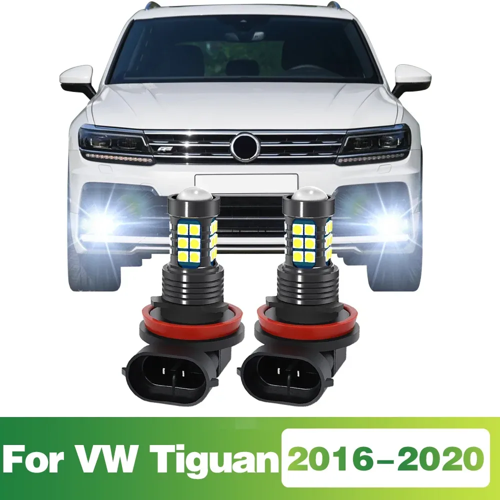 LED Auto Licht Nebelscheinwerfer Birne Für Volkswagen VW Tiguan MK2 2 2016 2017 2018 2019 2020 Zubehör