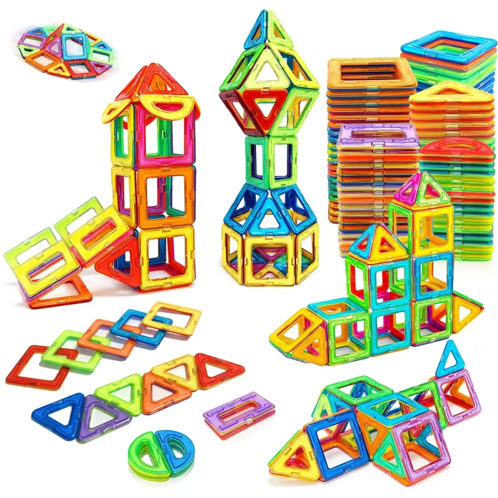 Magnetische Bausteine Bau Sets Spielzeug Für Kinder DIY Spielzeug STEM Lernen Pädagogisches Magnet Spielzeug Geburtstag Geschenk