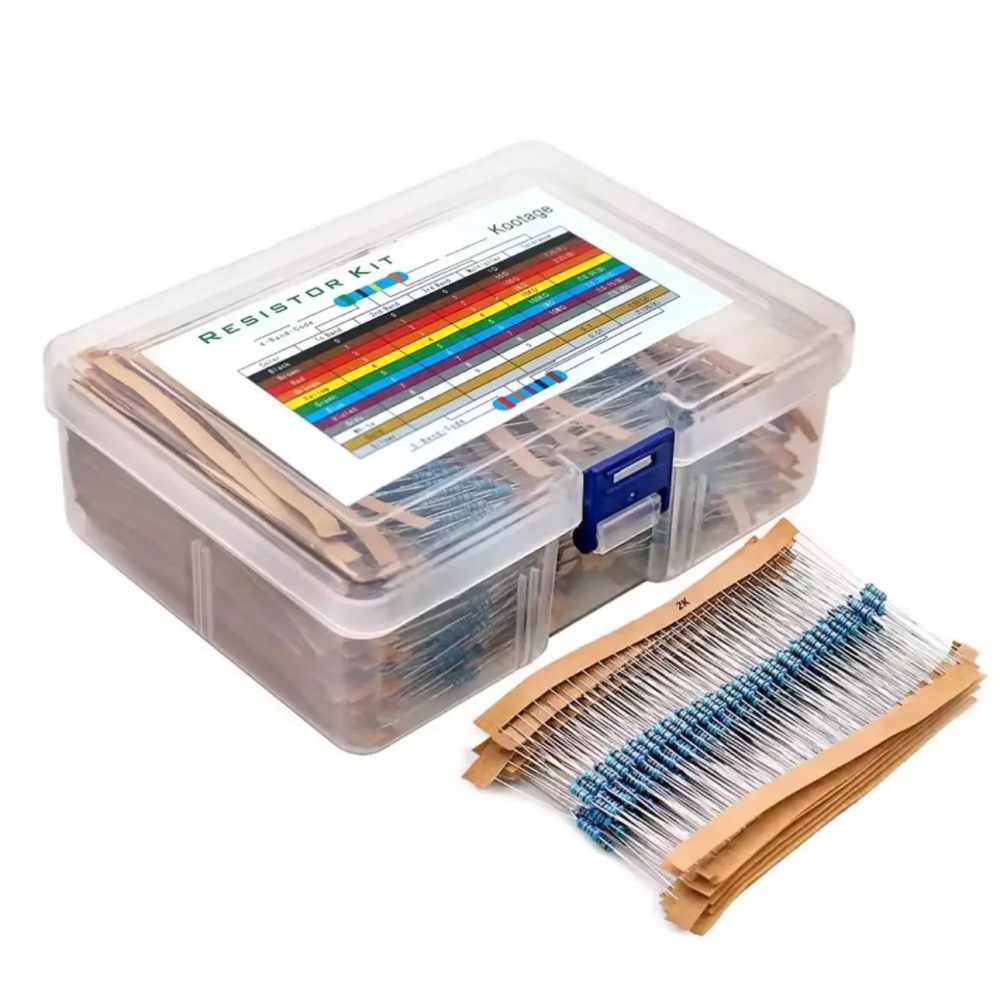 300 Stück/600 Stück/820 Stück 1% Widerstands-Set 1/4W Metallfilm-Widerstände Kit 10Ohm ~1M Ohm 30 Werte Elektronik-Komponenten-Set