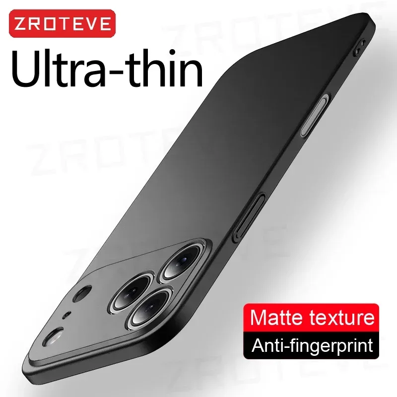 Für iPhone 17 16 17e 16e 15 14 13 12 Pro Max ZROTEVE Schlanke Matte Harte PC-Hülle Für iPhone16 Plus iPhone15 iPhone17 Air Handyhülle