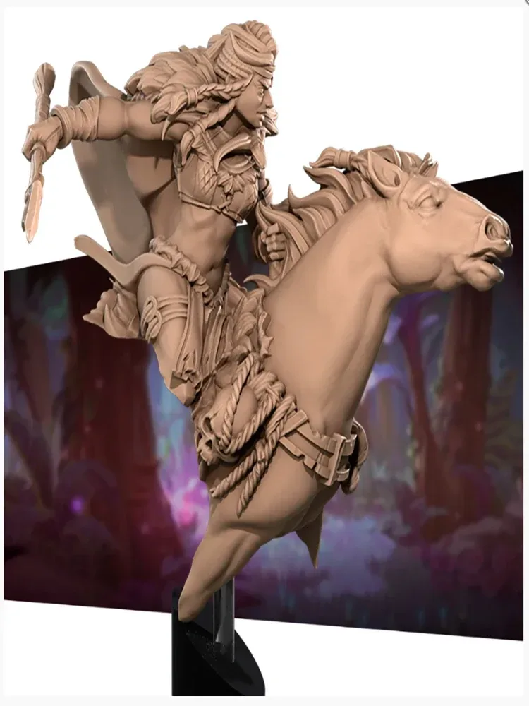 Neue, unmontierte 1/10 antike Fantasy-Frauensoldatin mit Sockel, selbstmontierbare Resinfigur, unbemaltes Modell-Kit
