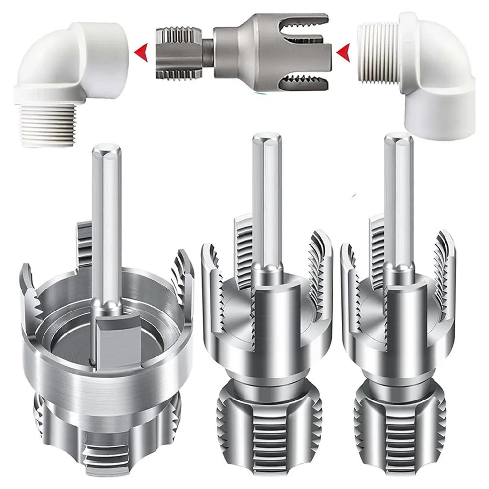 1/3-teiliges Innen- und Außenrohr-Gewindeschneidwerkzeug-Set, 1/2 Zoll, 3/4 Zoll, 1 Zoll PVC-Rohrgewindeschneidset
