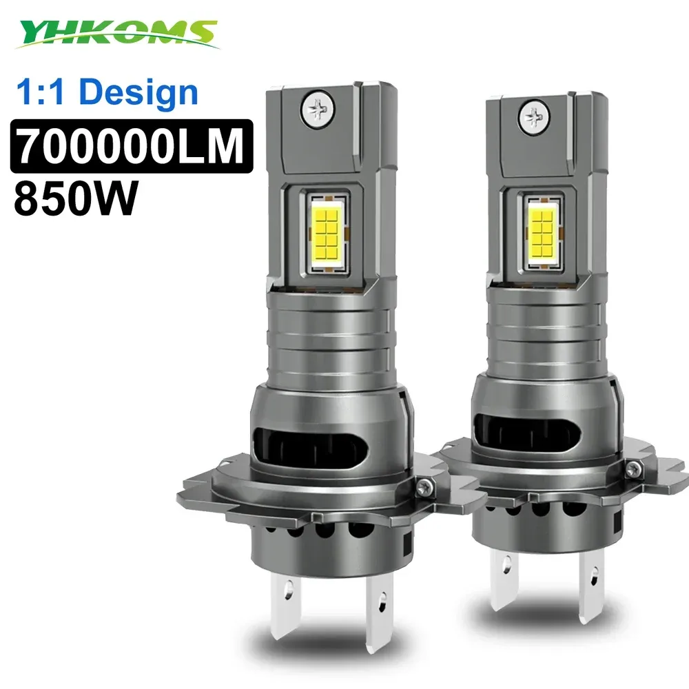 YHKOMS H7 LED Scheinwerfer Birne Mini Wireless 60W 20000LM 6000K CSP für Auto Scheinwerfer Auto Diode Lampen H7 turbo Led 12V Automobil