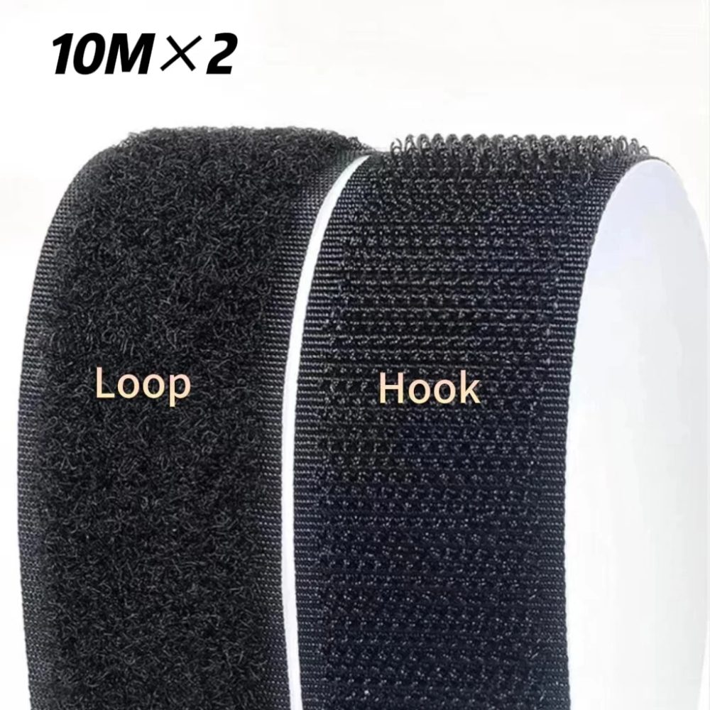 10M * 2 20/25/30/50mm Magic Tape Selbstklebender Klettverschluss Nylon Aufkleber Klettverschluss Adesivo Tape Nähen Kleber mit Kleber