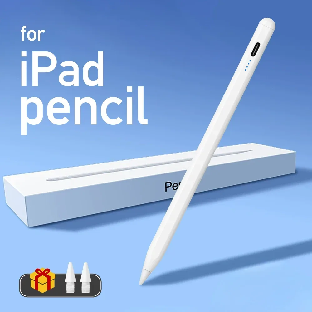 Stylus-Stift für Apple Pencil mit LED-Leistungsanzeige, Handballenerkennung und Touch-Funktion für iPad Penci 2026 2025 2022 2021 2020 2019 2018